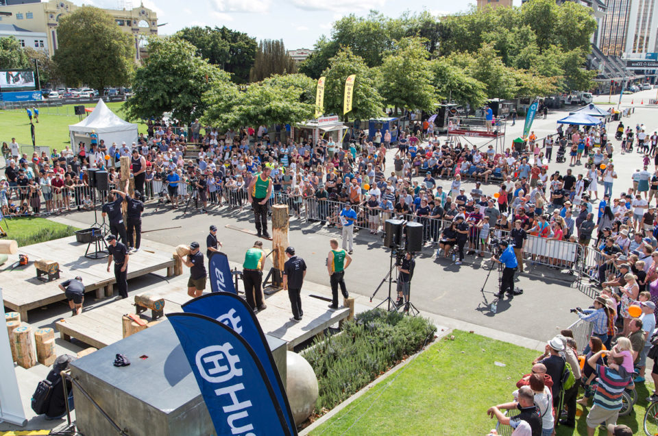 Wood Chopping Event - Aerial View