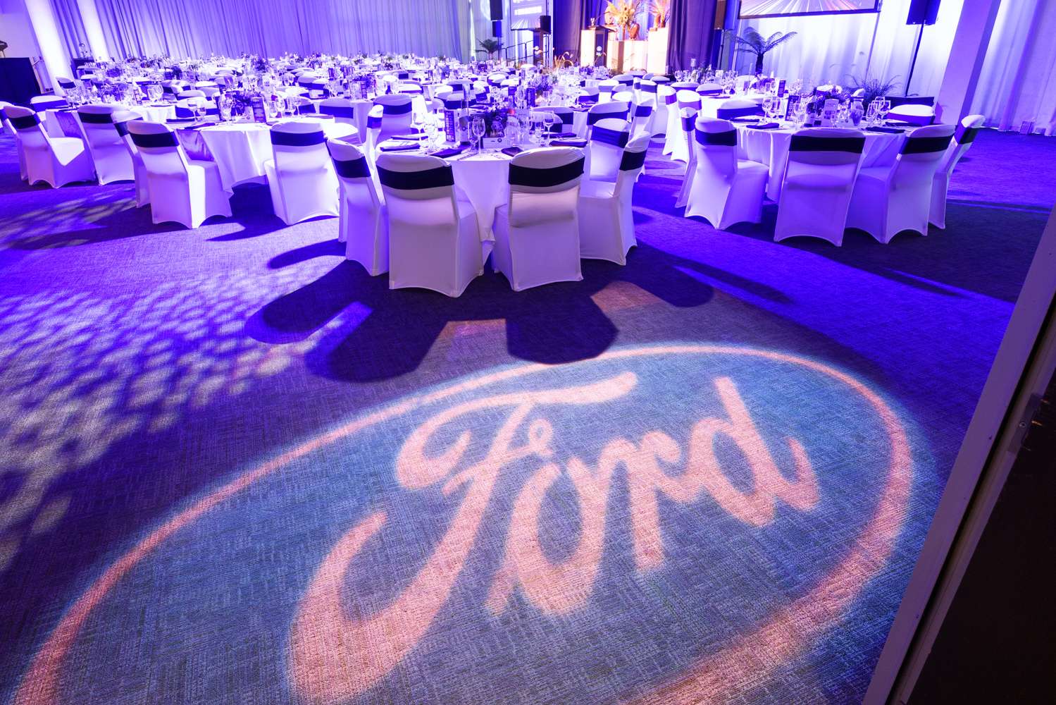 Gala Awards night before people arrive